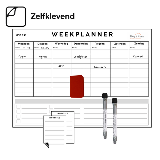 Zelfklevende weekplanner