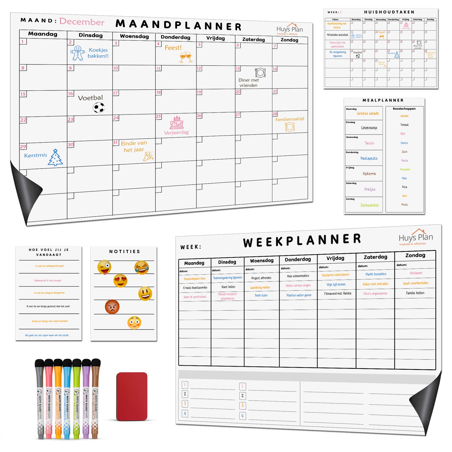 20-delige set - Zwart/Wit