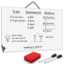 Magnetische A3 planner – Wit