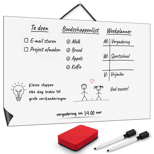 Magnetische A3 planner Wit