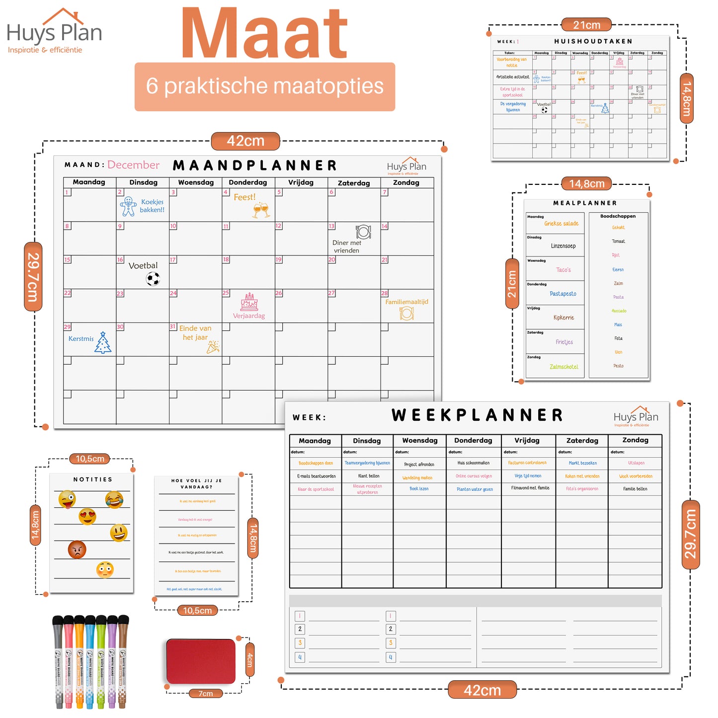 20-delige set - Zwart/Wit