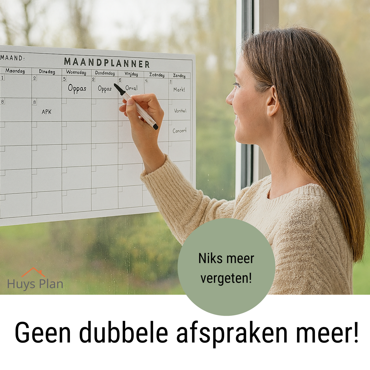 Zelfklevende maandplanner