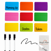 Magnetische labels 36x – 9 kleuren