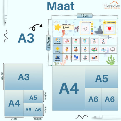 HuysPlan – Dagplanner Ochtend Middag Avond