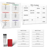 Zelfklevende A5 maaltijdplanner & boodschappenlijstje