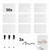 Magnetische labels 50x – Wit