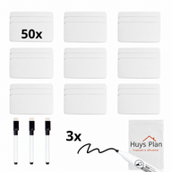 Magnetische labels 50x – Wit